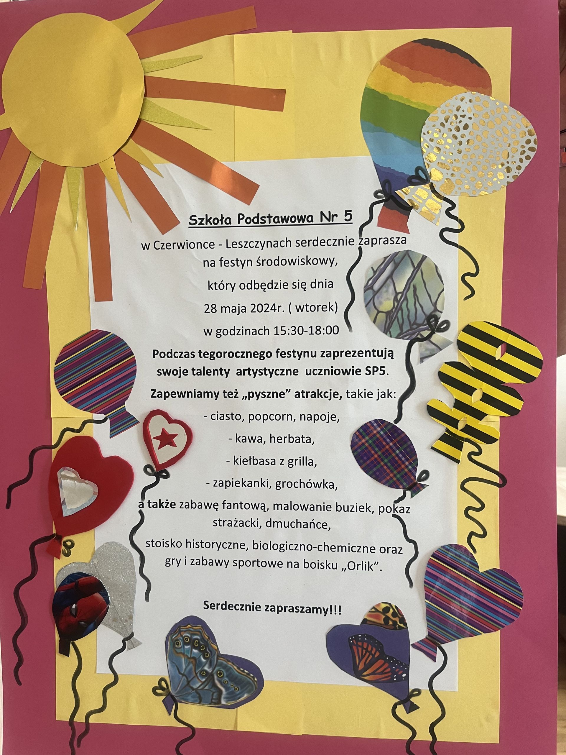 Plakat Festyn w SP5